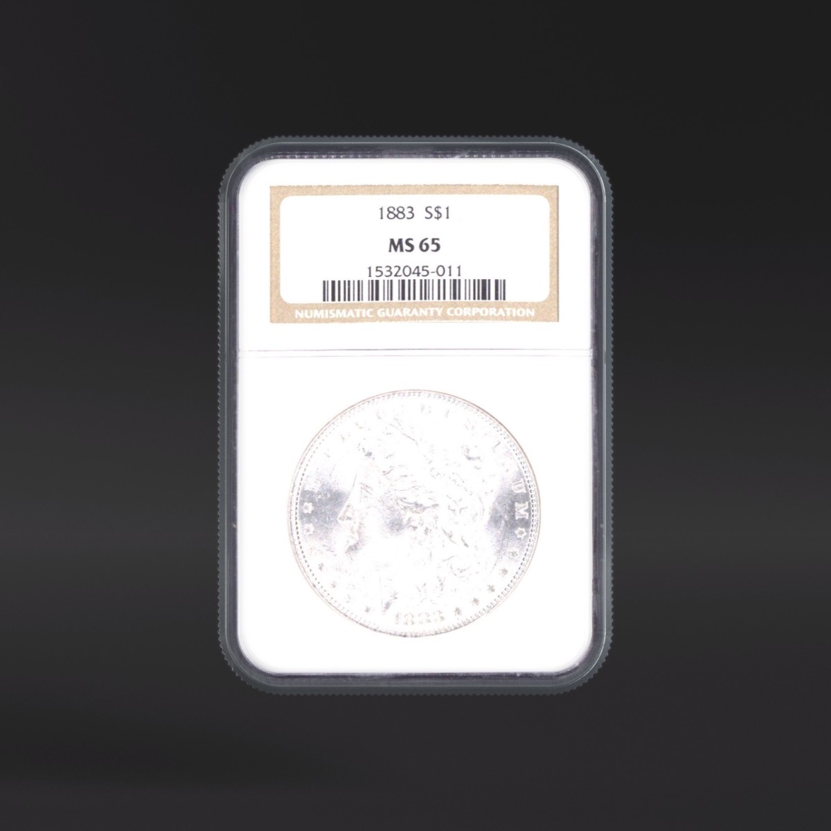 1883 One Dollar NGC MS65